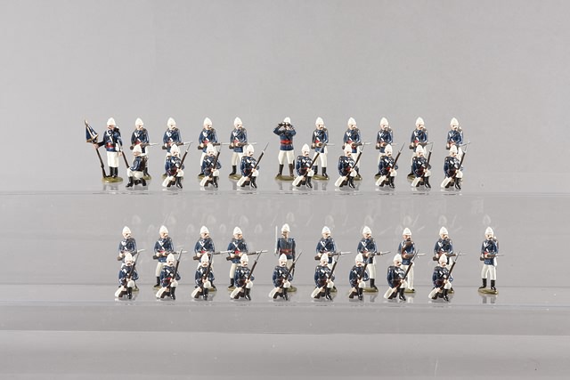 Appraisal: A similar lot of metal figures representing French Infantry Indo-China