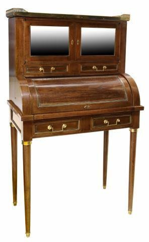 Appraisal: French Louis XVI style mahogany lady's writing desk late th