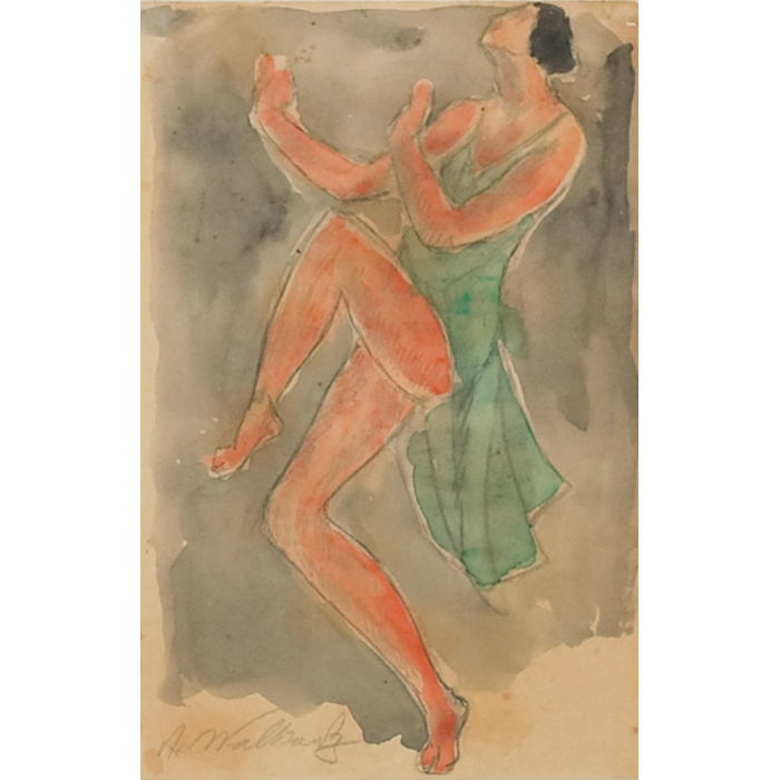 Appraisal: Abraham Walkowitz American - ''Isadora Duncan '' c watercolor ''