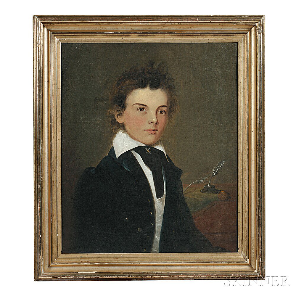 Appraisal: Attributed to William Matthew Prior Massachusetts Maine - Portrait of