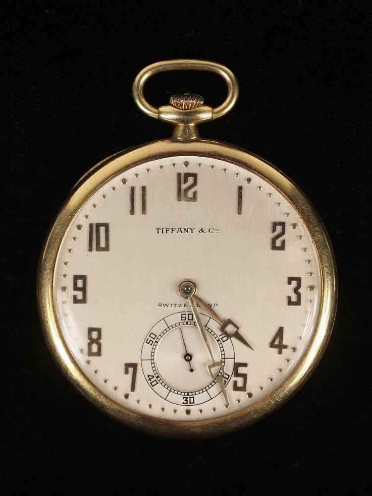 Appraisal: GENT'S POCKETWATCH - K Yellow Gold Art Deco Pocketwatch marked