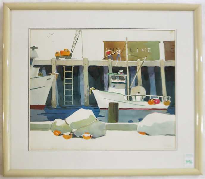 Appraisal: JEROME PRIEBE GASTON WATERCOLOR ON PAPER Santa Ana California -