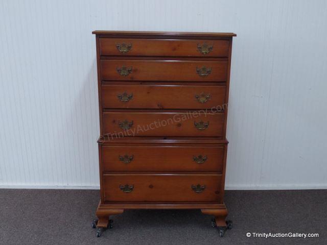 Appraisal: Vintage Drexel Knotty Pine Chest on Chest Made in the