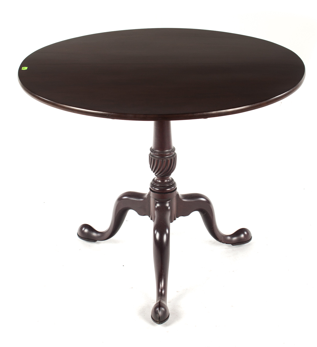 Appraisal: George III mahogany tilt-top tea table circa in H in