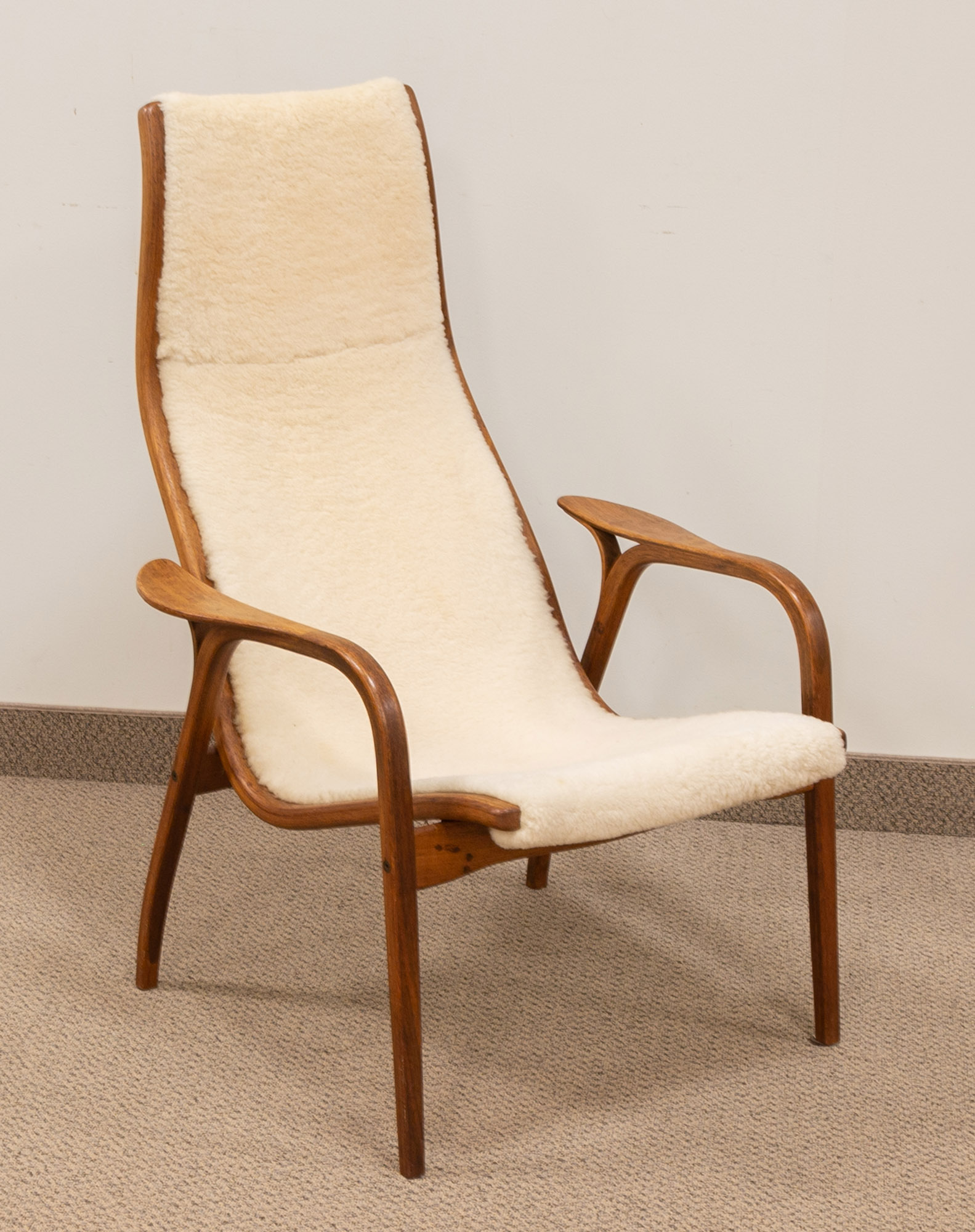 Appraisal: YNGVE EKSTROM LAMINO CHAIR Yngve Ekstrom for Swedese Mobler Mid