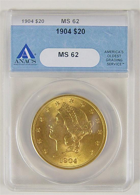 Appraisal: Gold Coin Anacs certified and graded MS