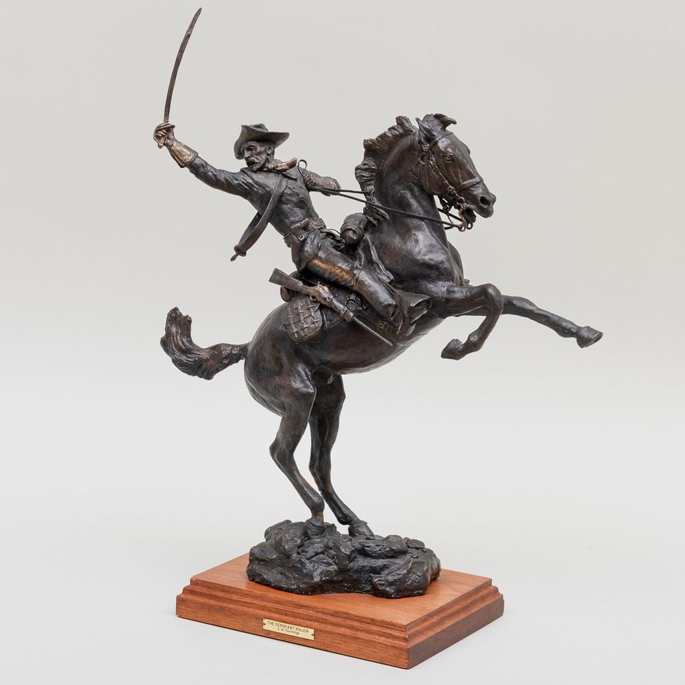 Appraisal: Eugene W Shortridge - The Sergeant Major Bronze signed 'E