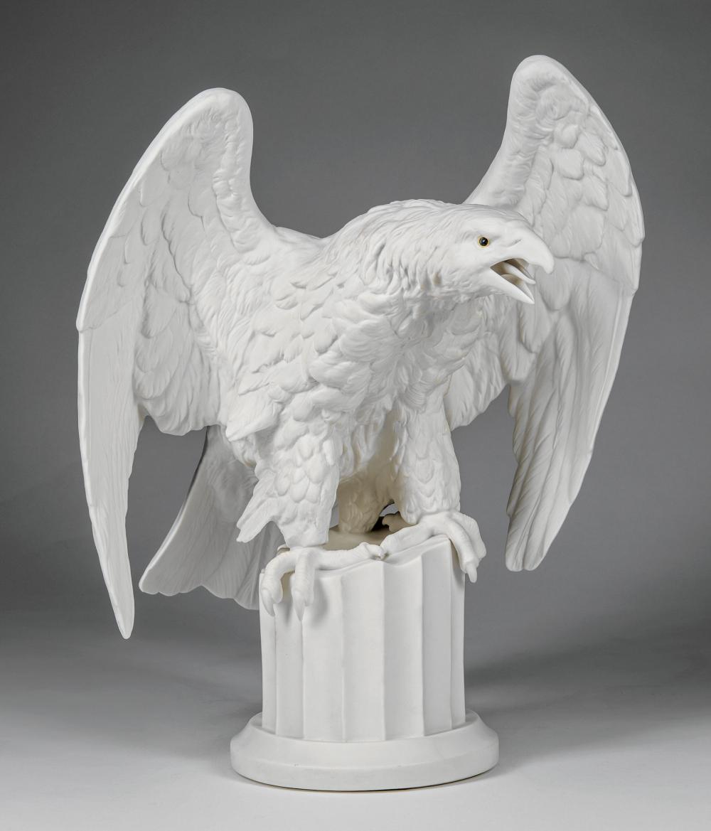 Appraisal: Large Edward Marshall Boehm Bisque Porcelain Eagle black script mark