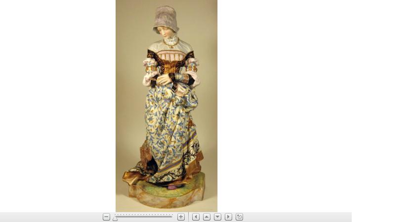 Appraisal: Large French tinted bisque figure of a Renaissance lady early