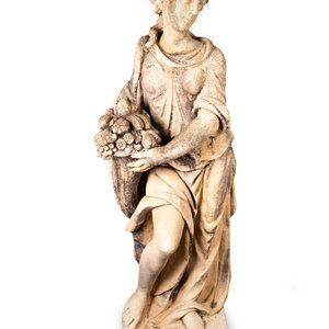 Appraisal: A Cast Stone Figure of Female in Classical Dress TH