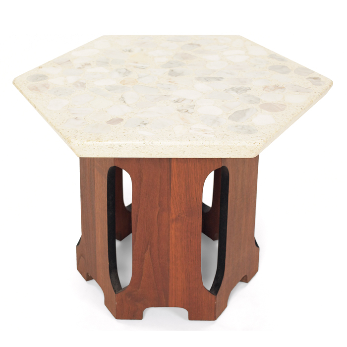 Appraisal: Harvey Probber occasional table by Harvey Probber Inc hexagonal composite