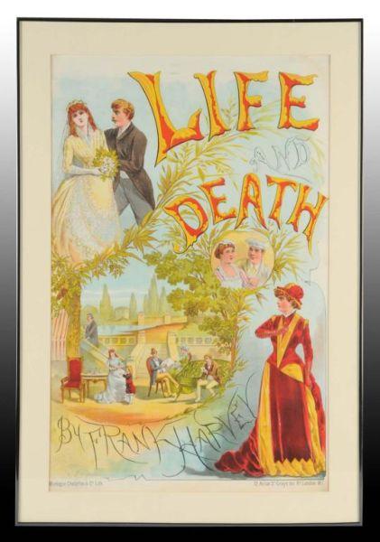 Appraisal: Life Death Paper Litho Show Poster Description Circa Matted and