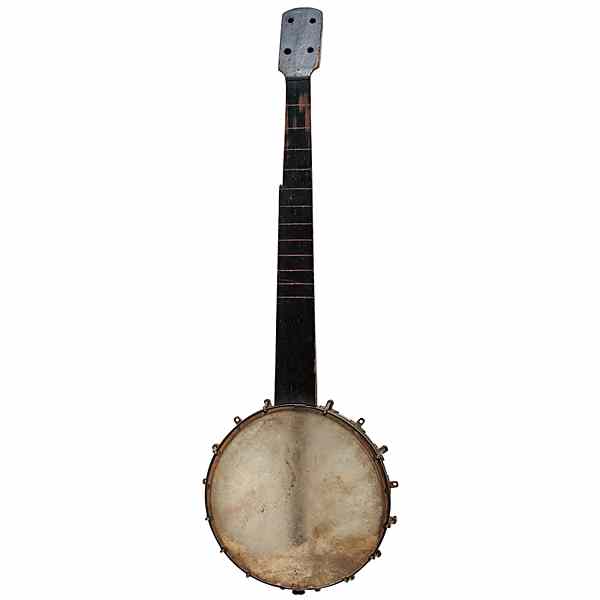 Appraisal: Patriotic Civil War-Period Banjo in overall no maker's mark one