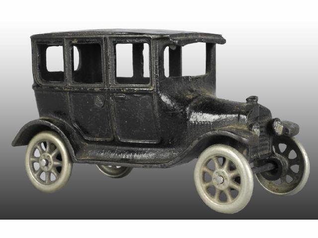 Appraisal: Cast Iron Arcade Model T -Door Sedan Toy Description Wheels