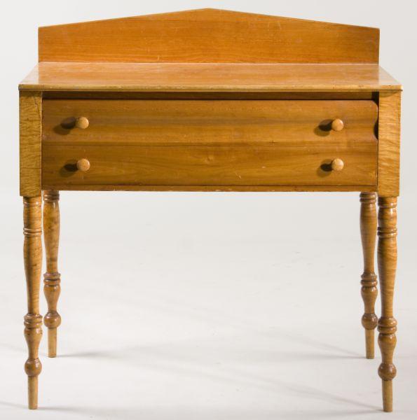 Appraisal: American Sheraton Dressing Table circa s maple figured maple and