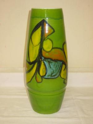 Appraisal: A LARGE POOLE DELPHIS VASE of ovoid form with stylised