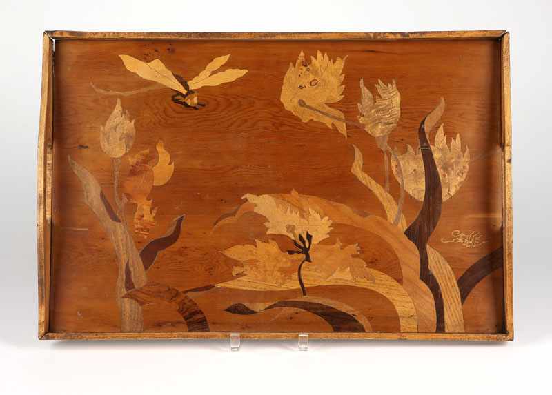 Appraisal: Circa signed in marquetry ''Galle'' and with circular paper label