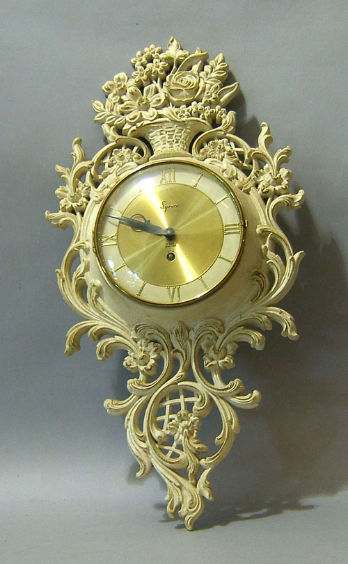 Appraisal: New Haven wall clock together with a Syroco wall clock