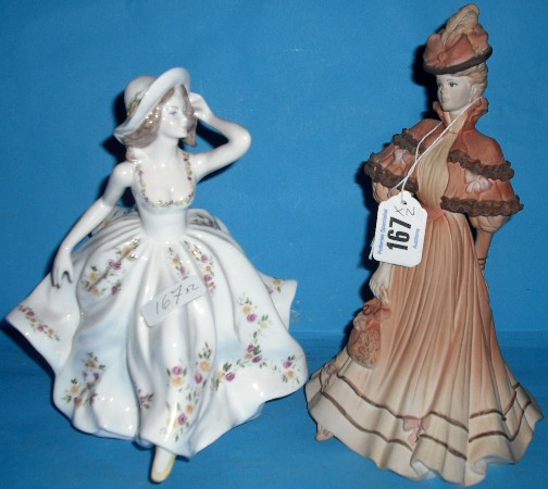 Appraisal: Coalport Figures Philipa And EBoth in Matt