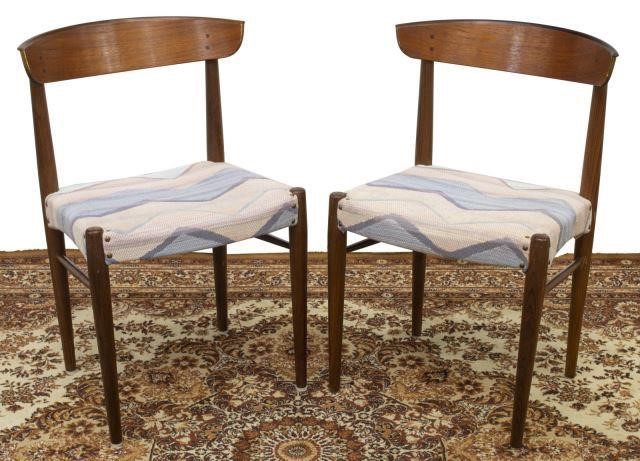 Appraisal: pair Danish mid-century modern chairs design attributed to Ib Kofod