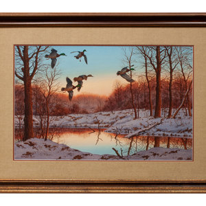 Appraisal: William Redd Taylor American - Untitled Watercolor of Mallards in