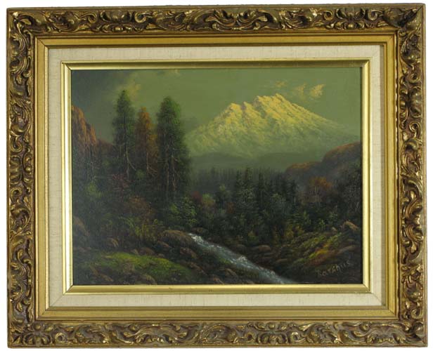 Appraisal: ELIZA R BARCHUS OIL ON ACADEMY PANEL The Oregon Artist