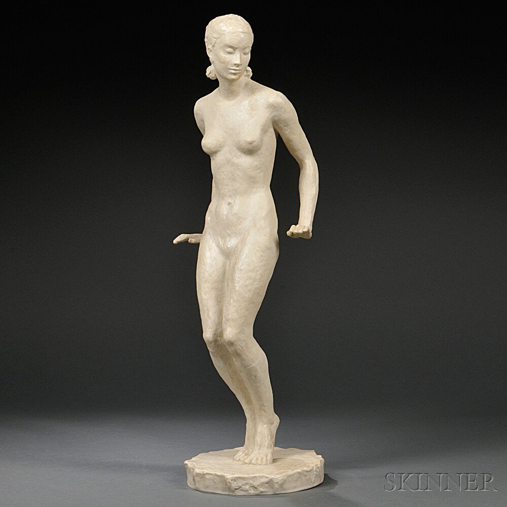 Appraisal: Fritz Klimsch for Rosenthal Porcelain Sculpture of a Nude Woman