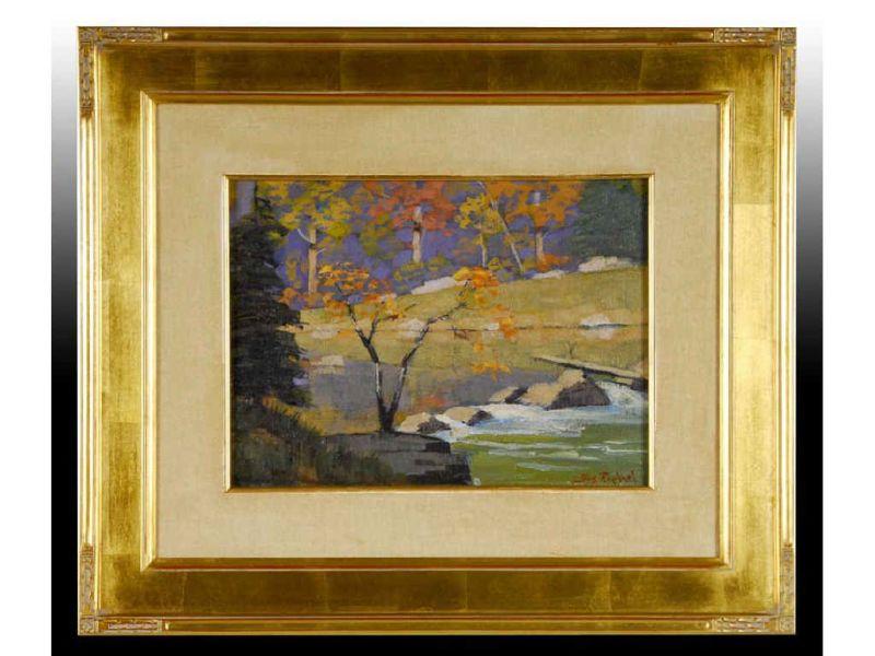 Appraisal: Spring Trees Oil Painting on Canvas by Joseph Raph Description