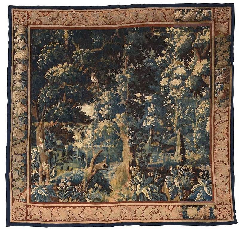 Appraisal: Verdure Tapestry probably Flemish late th early th century lush