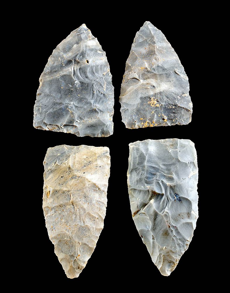 Appraisal: Prehistoric Mississippian Knapped Chert Blades Native American Southern United States