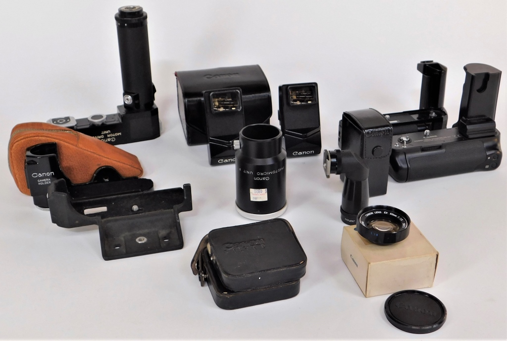 Appraisal: GROUP OF CANON MM SLR ACCESSORIES Group of Canon mm