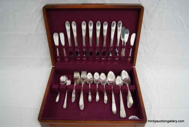 Appraisal: Wm Rogers ''Mary Lou Devonshire'' Flatware Setc By International Silver