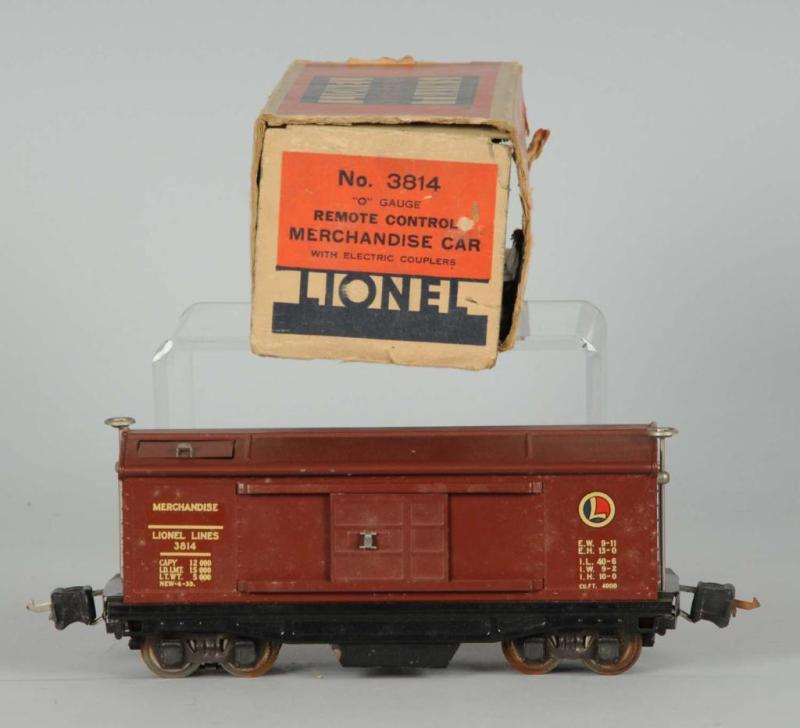 Appraisal: Lionel No O-Gauge Merchandise Car Description Pre-war Includes original box