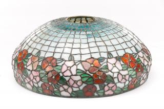 Appraisal: Signed Leaded Glass Dogwood Shade Handel Handel Lamp Company -