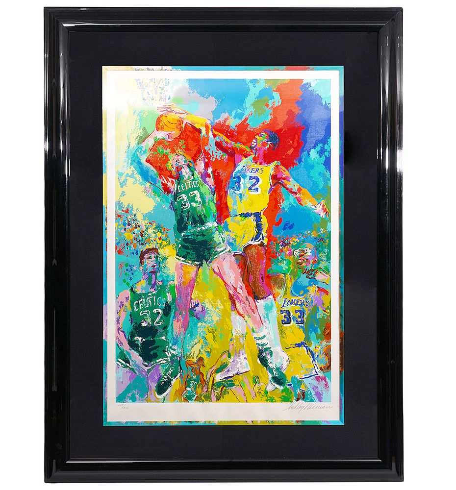 Appraisal: Leroy Neiman 'Magic Johnson Larry Bird' Leroy Neiman American -