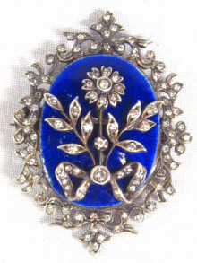 Appraisal: Russian Interest A th century fine silver gold enamel and