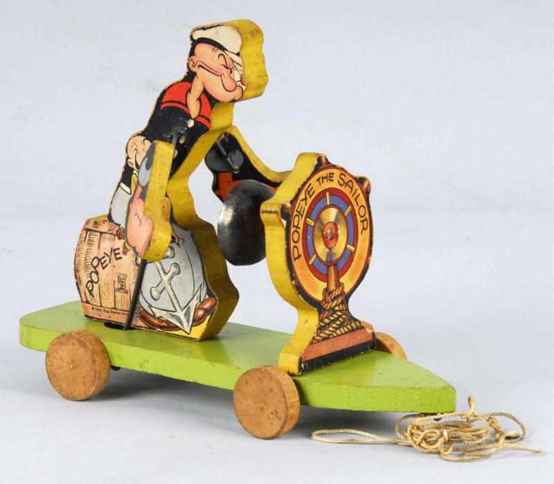 Appraisal: Fisher Price No Popeye the Sailor Pull Toy Description American