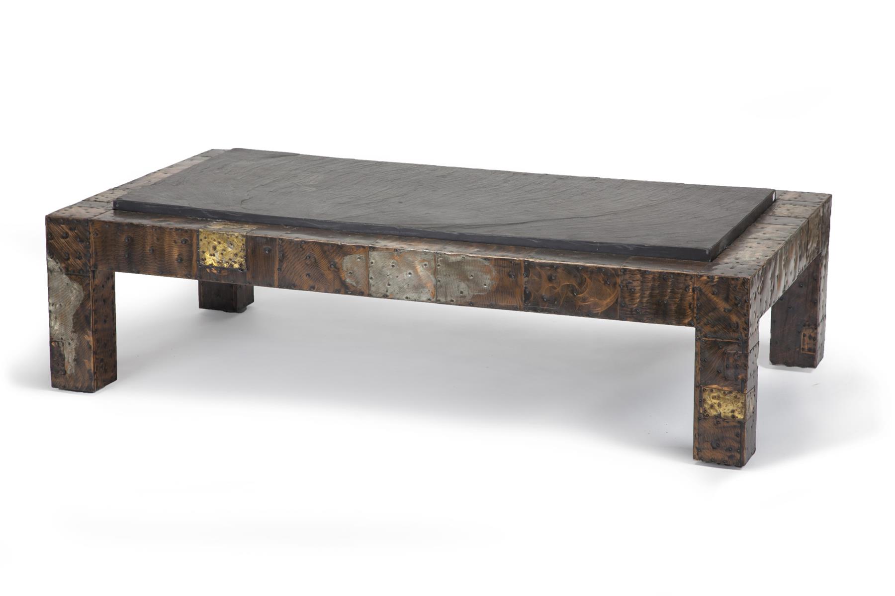 Appraisal: PAUL EVANS COFFEE TABLE Mid th century Unmarked table by