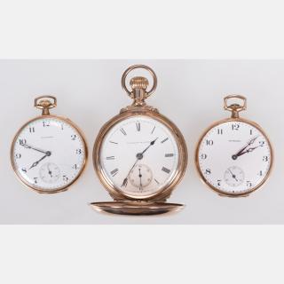 Appraisal: A Group of Three American Gold Filled Pocket Watches th