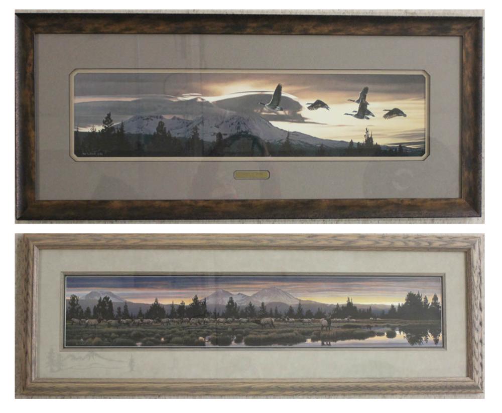 Appraisal: ROD FREDERICK Oregon born two offset lithographs Colors of Home