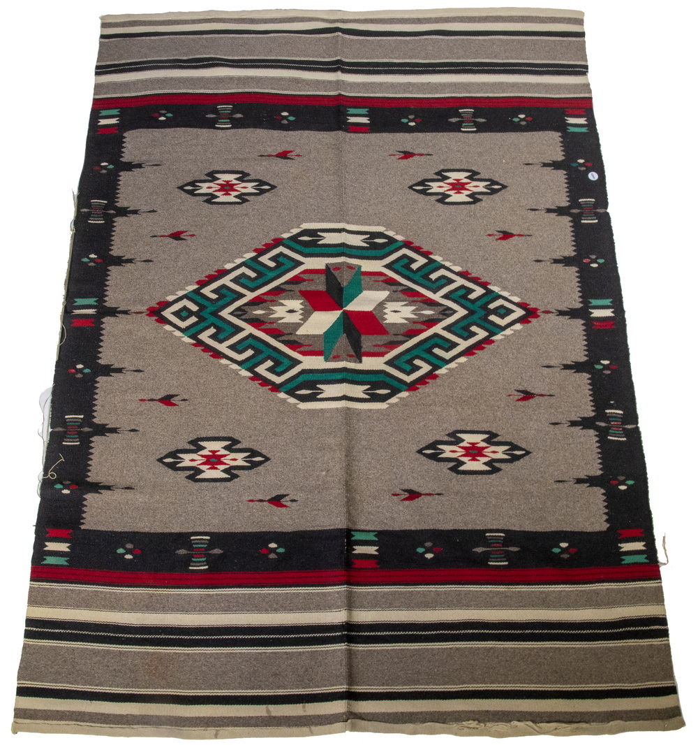 Appraisal: CIRCA NAVAJO WEARING BLANKET Finely Woven with a sand field