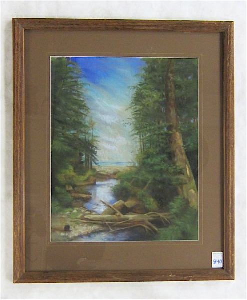 Appraisal: JANICE HONDORP PASTEL ON PAPER Oregon th century Oregon coast