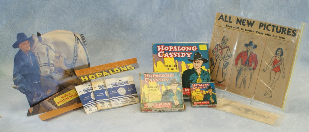 Appraisal: Hopalong Cassidy items including iron-on decals Heart of the West