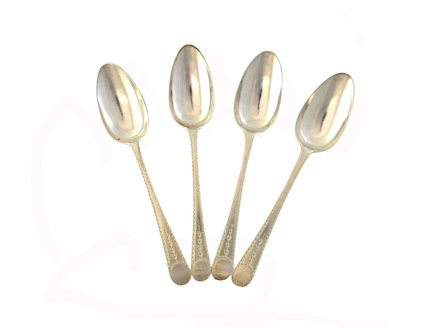 Appraisal: A set of twelve George III silver tablespoons Old English