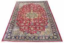 Appraisal: Semi-Antique Isfahan circa 's Lovely area rug featuring a central