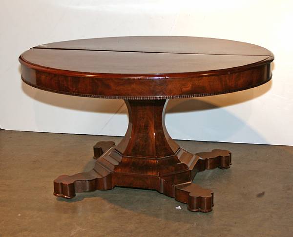 Appraisal: A Classical mahogany extension dining table second quarter th century