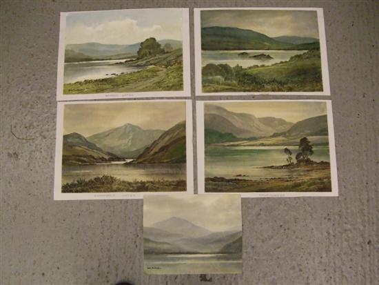 Appraisal: Keith Burtonshaw five watercolours of the lake district Brothers Water