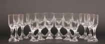 Appraisal: A Set of Baccarat Lead Crystal Stemware Narcisse Pattern Includes