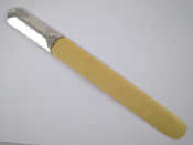 Appraisal: An Art Deco silver handled ivory paper knife marked circa