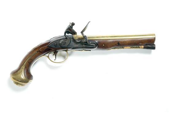 Appraisal: FLINTLOCK PISTOL England th century Signed Heylin Cornhill London on